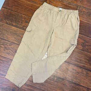 Wonderly Seamed Front Cargo Ankle Pants size L